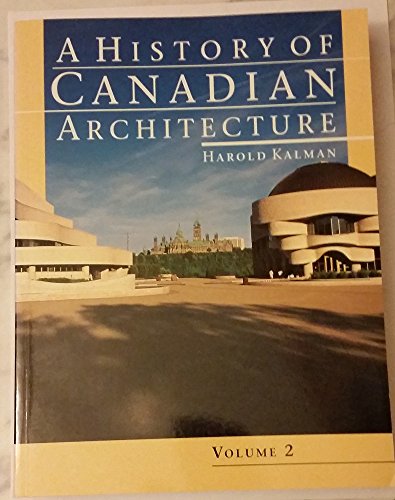 Book A History of Canadian Architecture (Vol 2) free