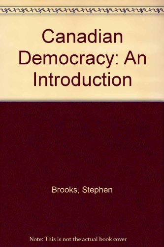 Book Canadian Democracy: An Introduction free