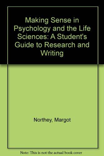 Book Making Sense in Psychology and the Life Sciences (Making Sense Series) free