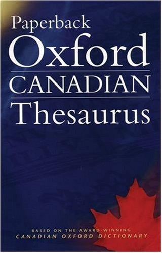 Book Paperback Oxford Canadian Thesaurus free