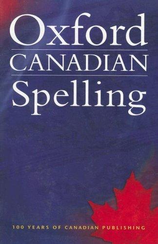 Book Oxford Canadian Spelling free