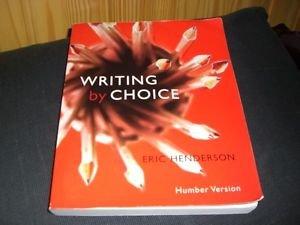 Book Writing By Choice (Humber Version) free