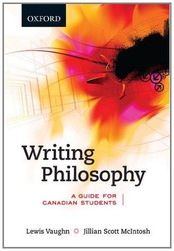 Book Writing Philosophy: A Guide for Canadian Students, First Canadian Edition free
