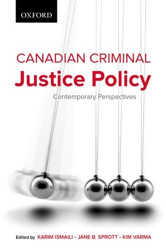Book Canadian Criminal Justice Policy free