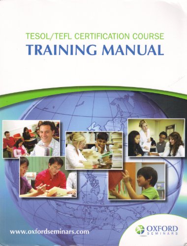 Book TESOL/TEFL Certification Course Training Manual free