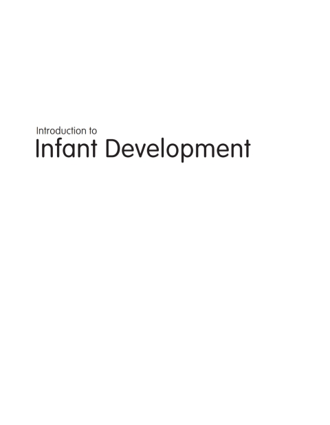 Book Introduction to Infant Development (Canadian Edition) free