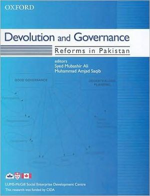 Book Devolution and Governance: Reforms in Pakistan free