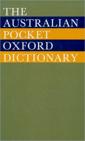 Book The Australian pocket Oxford dictionary free