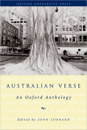 Book Australian Verse: An Oxford Anthology free