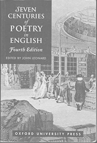 Book Seven Centuries of Poetry in English free