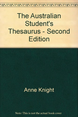 Book The Australian Student's Thesaurus - Second Edition free