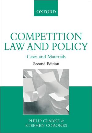 Book Competition Law and Policy: Cases and Materials free
