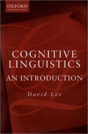 Book Cognitive Linguistics: An Introduction free