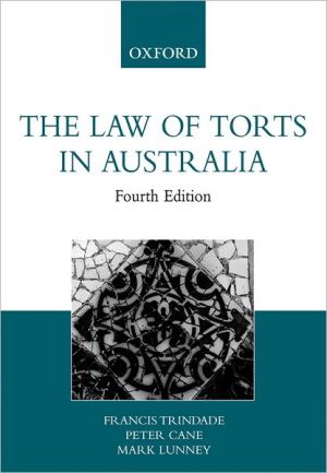 Book The Law Of Torts In Australia free