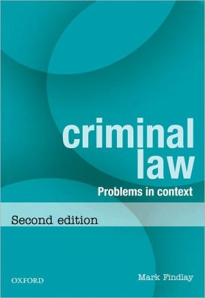 Book Criminal Law: Problems in Context free