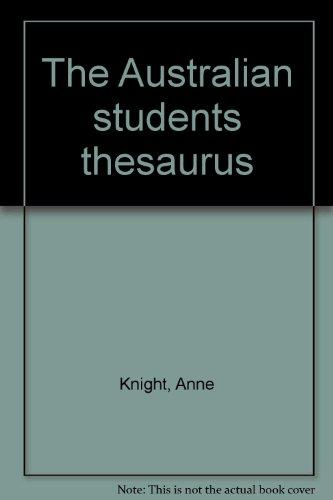 Book Australian Student's Thesaurus free