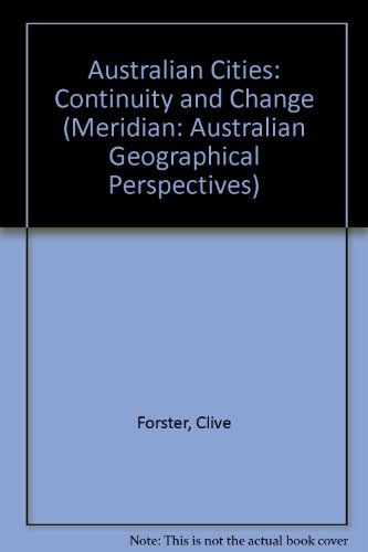 Book Australian Cities: Continuity And Change free