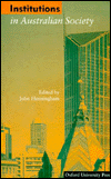 Book Institutions In Australian Society free
