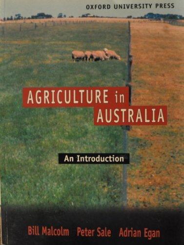 Book Agriculture in Australia: An Introduction free