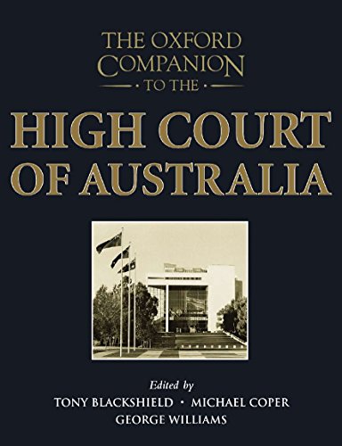 Book The Oxford Companion to the High Court of Australia free