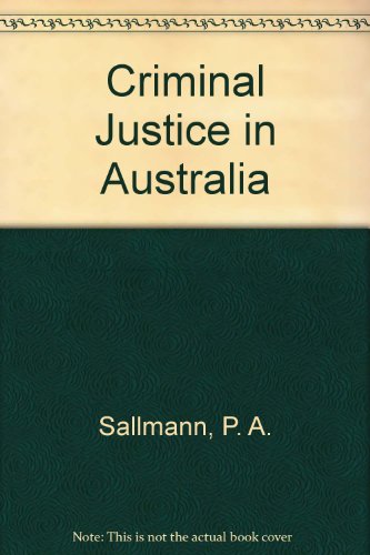 Book Criminal Justice In Australia free