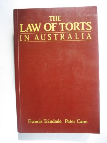 Book The law of torts in Australia free