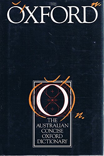 Book The Australian Concise Oxford Dictionary free