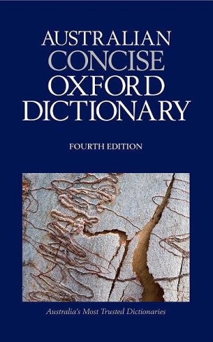 Book Australian Concise Oxford Dictionary, The free