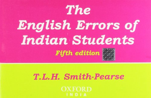 Book English Errors of Indian Students free