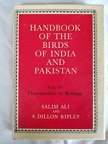 Book Handbk Birds India Pakistan V10 Flowerpeck-Bunt free