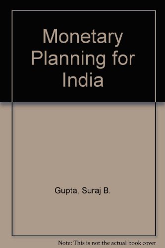 Book Monetary Planning In India free