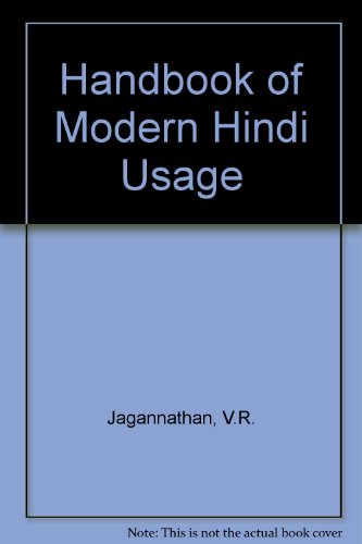 Book Handbook Of Modern Hindi Usage: Prayoga Aur Prayoga free