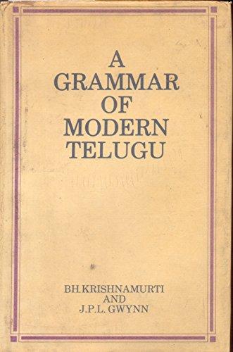 Book A Grammar of Modern Telugu free