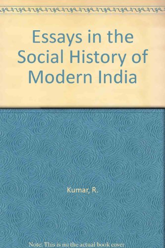 Book Essays in the Social History of Modern India free