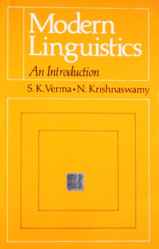 Book Modern Linguistics. An Introduction free