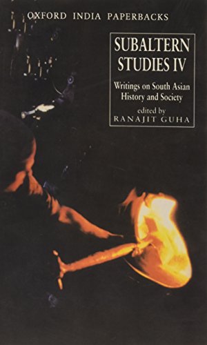 Book Subaltern Studies: Writings on South Asian History and Society, Vol. 4 free