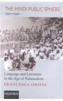 Book The Hindi Public Sphere 1920-1940: Language and Literature in the Age of Nationalism free