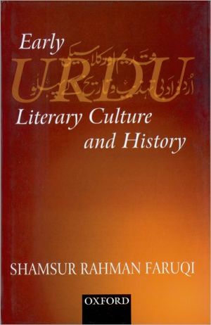 Book Early Urdu Literary Culture And History free