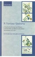 Book A Various Universe: A Study of the Journals and Memoirs of British Men and Women in the Indian Subcontinent 1765-1856 free