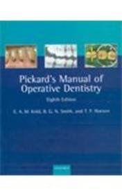 Book Pickard's Manual Of Operative Dentistry, 8E free