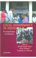 Book Local Governance In India: Decentralization And Beyond free