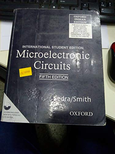 Book Microelectronic Circuits Fifth Edition International Student Edition (Oxford Indian Edition) free