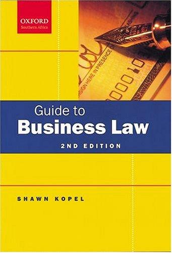 Book Guide To Business Law free
