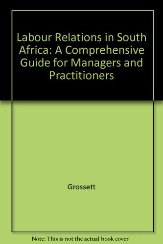 Book Labour Relations in South Africa free