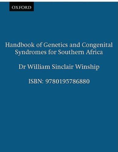 Book Handbook Of Genetics And Congenital Syndromes For Southern Africa free