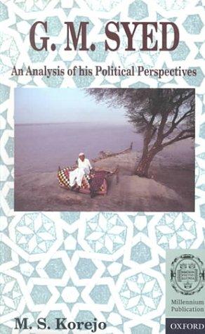 Book G. M. Syed: An Analysis of His Political Perspectives free