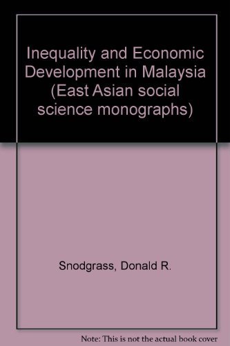 Book Inequality And Economic Development In Malaysia (east Asian Social Science Monographs) free