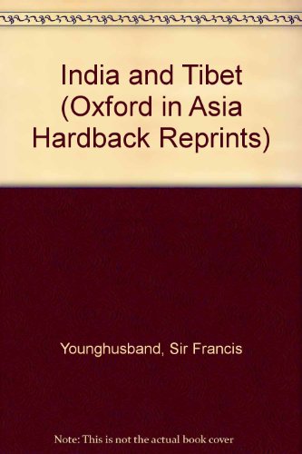 Book India and Tibet (Oxford in Asia Hardback Reprints) free