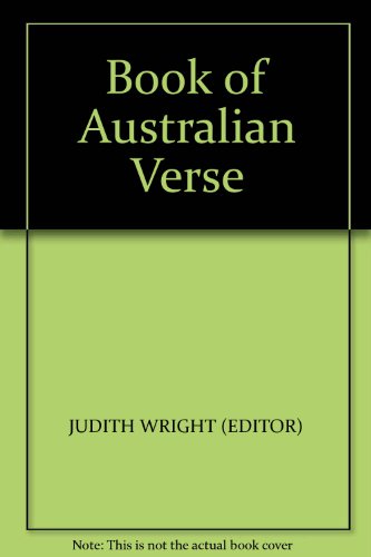 Book Book Of Australian Verse free