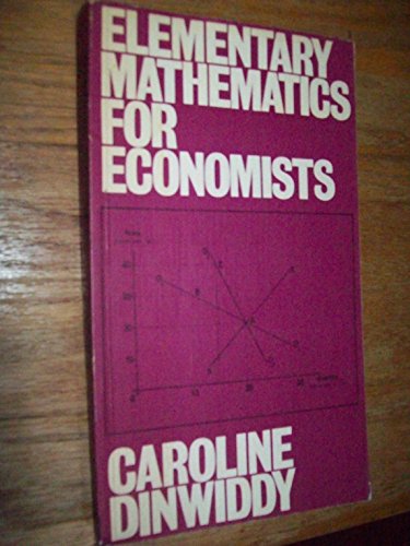 Book Elementary Mathematics For Economists free